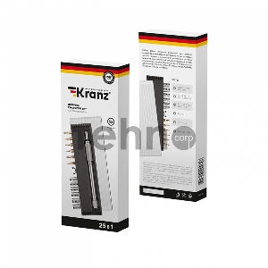 Набор отверток для точных работ KRANZ RA-01 25 предметов