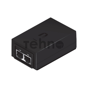 Точка доступа UBIQUITI POE-48-24W(EU) блок питания с PoE, 220 VAC -> 48VDC 0.5A - с кнопкой Reset и удаленной перезагрузкой