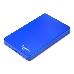 Контейнер для HDD Gembird EE2-U2S-40P-B Внешний корпус 2.5" Gembird EE2-U2S-40P-B, синий, USB 2.0, SATA, пластик, фото 1