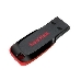 Флеш Диск Sandisk 32Gb Cruzer Blade SDCZ50-032G-B35 USB2.0 черный/красный, фото 2