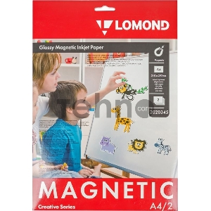 Фотобумага Lomond 2020345 A4/660г/м2/2л./белый глянцевое/магнитный слой для струйной печати