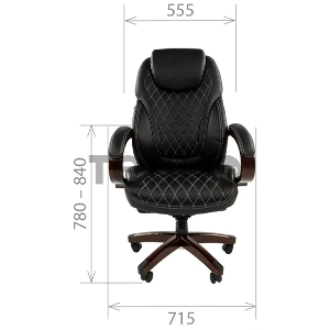 Офисное кресло Chairman 406 Россия экопремиум  черное N