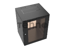 Шкаф коммутационный C3 Solutions WALLBOX 6-63 B (NT084684) настенный 6U 600x350мм пер.дв.стекл направл.под закл.гайки 110кг черный 300мм 13кг 340мм IP20 сталь