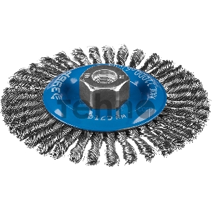 Кордщетка ЗУБР 35192-125_z02  дисковая для ушм плетеные пучки стальной проволоки 0.5мм 125ммхм14
