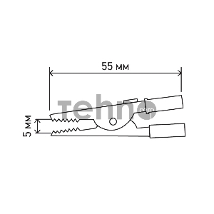 Зажим «крокодил» 5 А 55 мм REXANT