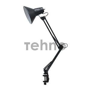 Светильник настольный под лампу СНС-13Ч на струбцине 60Вт E27 черн. (коробка) IN HOME 4690612012735