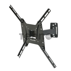 Кронштейн Kromax OPTIMA-403 black, 15-55, max 25 кг, настенный, VESA 400x400 мм