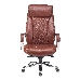 Кресло руководителя Бюрократ T-9924SL светло-коричневый Leather Eichel кожа крестовина металл хром, фото 2