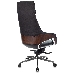 Кресло руководителя Бюрократ _DAO-2 черный кожа с подголов. крестовина алюминий, фото 4