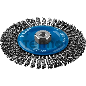 Кордщетка ЗУБР 35192-150_z02  дисковая для ушм плетеные пучки стальной проволоки 0.5мм 150ммхм14