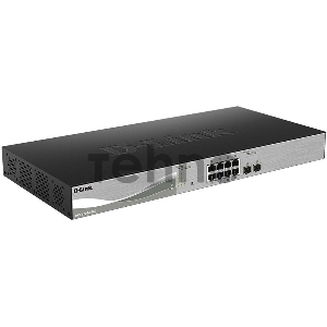 Настраиваемый коммутатор D-Link DXS-1100-10TS/A1A EasySmart с 8 портами 10GBase-T и 2 портами 10GBase-X SFP+