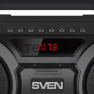 Акустическая система SVEN PS-415. черный.  (2.0. мощность 2x6 Вт (RMS). Bluetooth. FM. USB. microSD. LED-дисплей. встроенный аккумулятор) SVEN PS-415. черный. акустическая система (2.0. мощность 2x6 Вт (RMS). Bluetooth. FM. USB. microSD. LED-дисплей. встр