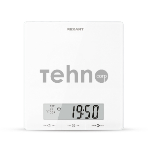 Весы кухонные электронные мультифункциональные, белые/стекло/до 5 кг REXANT