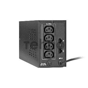 Источник бесперебойного питания ExeGate Power Smart ULB-850.LCD.AVR.C13.RJ<850VA/480W, LCD, AVR, 4*IEC-C13, RJ45/11, Black>