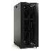 Шкаф серверный Hyperline (TTB-3268-AS-RAL9004) напольный 32U 600x800мм пер.дв.стекл задн.дв.спл.стал.лист 2 бок.пан. 800кг черный 710мм IP20 сталь, фото 2