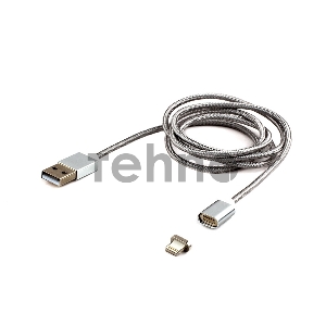 Кабель Cablexpert магнитный USB 2.0 CC-USB2-AMLMM-1M, AM/ iPhone lightning, магнитный кабель, 1м, алюминиевые разъемы, коробка