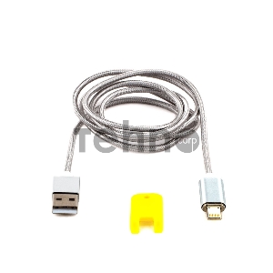 Кабель Cablexpert магнитный USB 2.0 CC-USB2-AMLMM-1M, AM/ iPhone lightning, магнитный кабель, 1м, алюминиевые разъемы, коробка