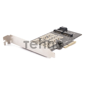 Адаптер AgeStar AS-MC02  PCI-E для M.2 SATA SSD+M.2 NVME SSD Card