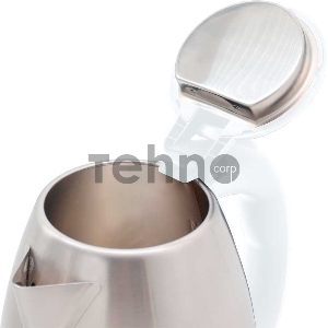 Чайник электрический Великие Реки Нева-2, нерж. сталь в белом пластике