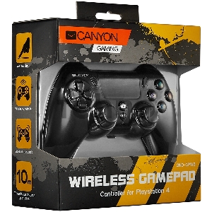 Геймпад беспроводной CANYON CND-GPW5 With Touchpad для: PlayStation 4  PS4, черный