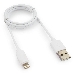 Кабель USB Гарнизон GCC-USB2-AP2-1M-W AM/Lightning, для iPhone5/6/7, IPod, IPad, 1м, белый, пакет, фото 2