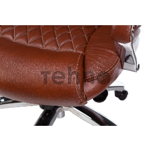 Кресло руководителя Бюрократ T-9924SL светло-коричневый Leather Eichel кожа крестовина металл хром