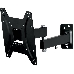 Крепеж Kromax OPTIMA-204 black {Кронштейн для LED/LCD телевизоров 15"-42", max 25 кг, настенный, 3 ст свободы, наклон +5°-12°, поворот ±90°, от стены 68.5-322 мм, max VESA 200x200 мм}, фото 2
