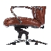Кресло руководителя Бюрократ T-9924SL светло-коричневый Leather Eichel кожа крестовина металл хром, фото 6
