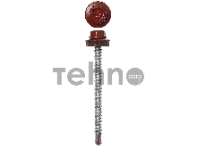 Саморезы СКД кровельные, RAL 3003 рубиново-красный, 35 х 4.8 мм, 1 800 шт, для деревянной обрешетки, ЗУБР Профессионал