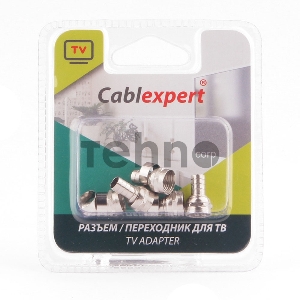 Коннектор Cablexpert F SPL6-03, для кабеля RG6, 5шт Коннектор Cablexpert F SPL6-03, для кабеля RG6, 5шт