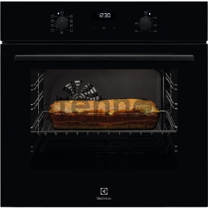 Встраиваемая электрическая духовка ELECTROLUX OEF5C50Z / SurroundCook, основной цвет - черный, утапливаемые переключатели, таймер отключения, отложенный старт, будильник, хромированные направляющие из нержавеющей стали, телескопические направляющие FlexiR
