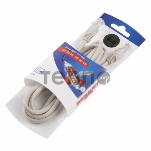 Rexant Пaтч-корд U/UTP, категория 5e, RJ45-RJ45, неэкранированный, PVC серый, 1,5м