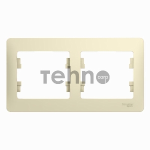 Рамка 2-м Glossa горизонт. беж. SchE GSL000202