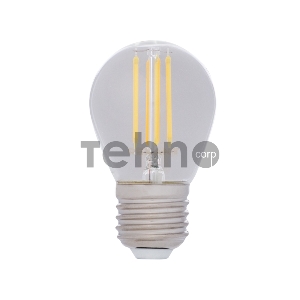 Лампа филаментная REXANT Шарик GL45 9.5 Вт 950 Лм 2700K E27 прозрачная колба