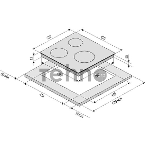 Варочная поверхность Krona CORTO 45 BL черный