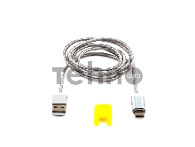 Кабель Cablexpert магнитный USB 2.0 CC-USB2-AMUCMM-1M, AM/TypeC, 1м, алюминиевые разъемы, коробка