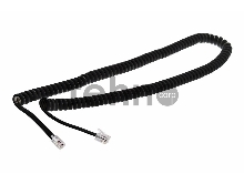 Телефонный шнур, витой трубочный RJ-10(4P-4C), длина 7 метров, черный REXANT