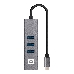 USB-Хаб (концентратор) ExeGate DUB-4TC (кабель-адаптер USB Type C --> 4xUSB3.0, Plug&Play, серебристый), фото 4