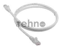 Патч-корд LANMASTER LSZH UTP кат.6, 1.0 м, серый    