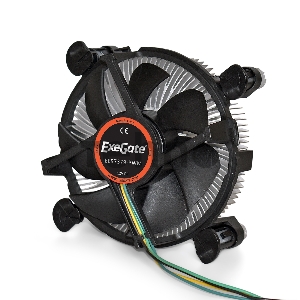Кулер ExeGate EE97379-PWM, Al, S1150/1151/1155/1156, TDP 65W, Hydro bearing, 4pin, 23.5db, BOX