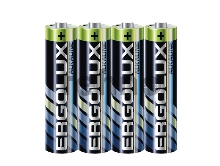 Батарея Ergolux Alkaline LR03 SR4 AAA 1250mAh (4шт) спайка