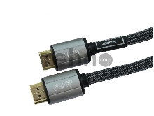 Кабель видео LAZSO WH-111-B HDMI (m)/HDMI (m) 1м. Позолоченные контакты черный 