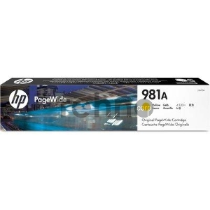 Картридж HP 981A желтый для HP Color PageWide Ent Flow MFP 586, 566 6000 стр