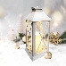 Декоративный фонарь со свечой 14x14x29 см, белый корпус, теплый белый цвет свечения NEON-NIGHT, фото 4