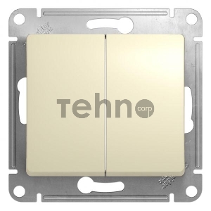 Механизм выключателя 2-кл. СП GLOSSA 10А IP20 10AX беж. SchE GSL000251