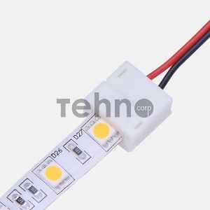 Коннектор питания (1 разъем) для одноцветных светодиодных лент с влагозащитой шириной 10 мм LAMPER