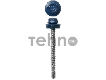 Саморезы СКД кровельные, RAL 5005 синий насыщенный, 35 х 4.8 мм, 1 800 шт, для деревянной обрешетки, ЗУБР Профессионал