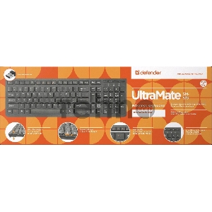 Беспроводная клавиатура DEFENDER ULTRAMATE SM-535 RU BLACK 45535 DEFENDER