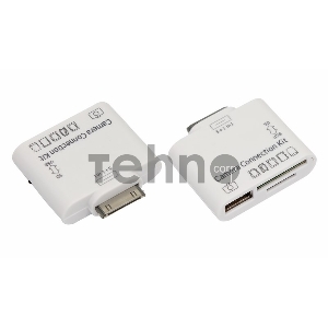 Адаптер для iPhone 4 на USB, SD, microSD для переноса фото белый Адаптер для iPhone 4 на USB, SD, microSD для переноса фото белый