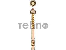 Анкер клиновой, М16 х 200 мм, 6 шт, желтопассивированный, ЗУБР